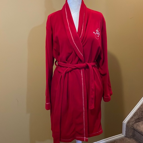 La Vie en Rose red plush super soft robe - Picture 1 of 9
